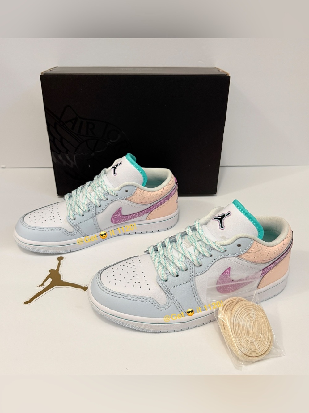 Air Jordan 1 Low (Multi-Color Sashiko) Women’s Shoes FV3623-151 Size 7.5 - Picture 3 of 15